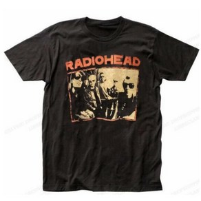 락밴드 티셔츠 라디오헤드 반팔티 검은티 Radiohead T-shit