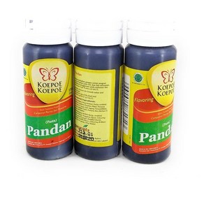 Pandan Koepoe-koepoe Pandan Paste 30ml (Pack of 3) Pandan Koepoe-koepoe 판단 페이스트 30ml (3개 팩), 1, 1개