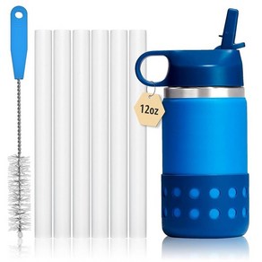 Jmoe USA Straws for Hydro Flask Kids Water Bottles | Replacement Plastic Straws Designed for Hydro F