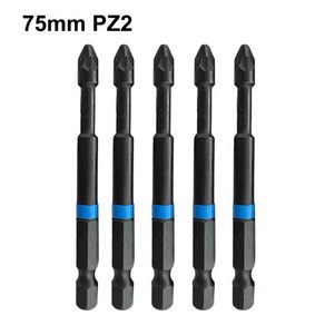 Pozidiv 스크루드라이버 비트 세트 PZ1 75mm 1/4 인치 육각 생크 마그네틱 합금강 드라이버 수공구 액, 1개