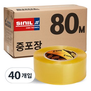 신일 중포장 투명 OPP 박스테이프 80m 40개