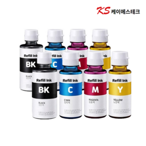 삼성 프린터 INK-K610 호환 잉크 C610 M610 Y610 SL-J1560 1560W SL-J1565W, 1개, 4색 2세트