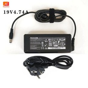 새로운 원래 19V 4.74A 90W AC DC 어댑터 Huntkey HKA09019047-6U 인텔 NUC 올인원 노트북 전원 공급 장치 충전기 HKA09019047-6D, 3) UK CABLE, 1개