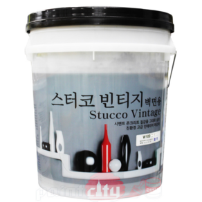 테라코 스타코 빈티지 벽면용 25kg, W300화이트, 1개