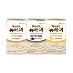 대상웰라이프 뉴케어 미니시리즈 3종(바나나+구수한맛+검은깨) 150ml 총 24팩 균형영양식, 본품+N페이 최대 5천원 8 4~8 11, 24개