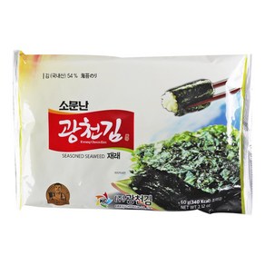 푸드올마켓_ 백제식품 광천김 전장김 대 60g, 1개