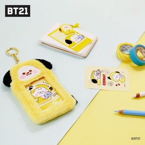 BT21 minini 미니니 펄 키링 포토카드 키홀더 아이돌카드 열쇠고리 Ve 2 굿즈