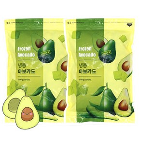 쉽쿡 냉동 아보카도, 500g, 2개