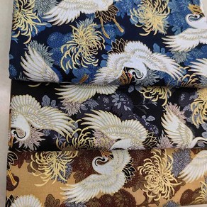 기모노원단천의류바느질소재짜임사극패브릭스타일, 1개, 노란색 50x150cm