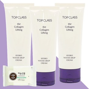 참존 탑클래스 더 콜라겐 리프팅 하이드로 워터드롭 크림 100ml 3개(+하늘선물 물티슈 10매)