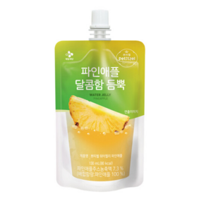 쁘띠첼 파인애플달콤함듬뿍워터젤리 130ml, 1개