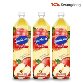 썬키스트 사과주스 1.5L 12 /소비기한 확인, 12개