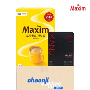 [동서식품] 맥심 모카골드 200입 + 카누 마일드로스트 미니 30입, 1개