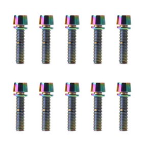 10pcs/lot 5x20mm/m6x20mm 자전거 볼트 자전거 핸들 바 나사 소켓 나사 스템 부품, m5x20mm 화려합니다