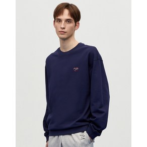 23SS [RAUM MEN EXCLUSIVE] [MAISON LABICHE] 네이비 자수장식 면 긴팔티셔츠 RATS3EML3N2