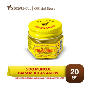 [SIDO MUNCUL] Tolak Angin Balsem Wind Balm 20g 감기/메스꺼움/근육통에 사용, 1개