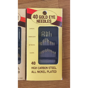 브랜드실 40 Gold eye needles 고급 손바늘 세트