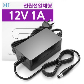 DC 12V 어댑터 모음 모니터 CCTV LED 직류전원장치 DC 아답터, 1개