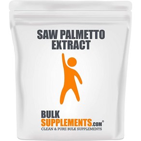 BulkSupplements.com 쏘팔메토 추출물 분말 - 남성용 전립선 보조제 - 모발 성장 보조제 - 여드름 보조제 - 남성용 방광 조절 -, 1개