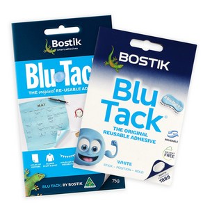 [Bostik] 블루택 블루 75g + 화이트 호주산 신개념접착제