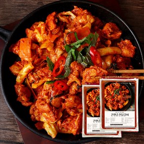 [춘천직송] 와와푸드 춘천닭갈비700g 2팩 (6인분), 간편춘천닭갈비700g