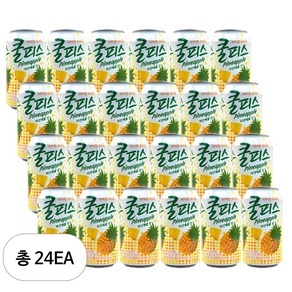 동원 쿨피스 파인애플, 350ml, 24개