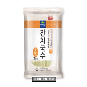 면사랑 잔치국수 소면, 3kg, 4개