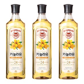 해표 카놀라유, 900ml, 3개