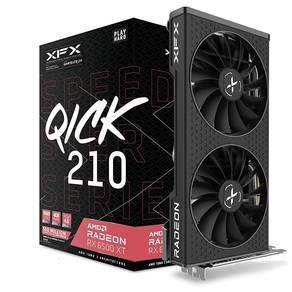 XFX Speedste QICK319 RX 7800 XT 코어 게이밍 그래픽 카드 16GB GDDR6 HDMI 3xDP AMD RDNA 3 RX78TQICKF9 110076, RX 6500 XT, 3) RX 6500 XT