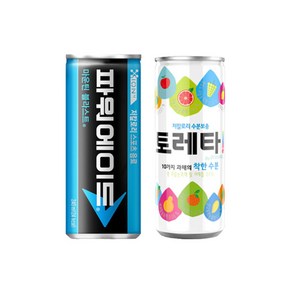 마셔몰 토레타240mlx15캔+파워에이드240mlx15캔 (총30캔) 마셔몰 안전박스 포장, 240ml, 30개