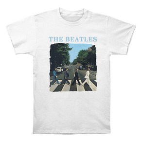 ROCKPANDA The Beatles Packaged Abbey Road & Logo Boys White 반팔티