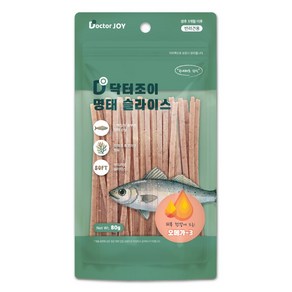 닥터조이 명태슬라이스 강아지간식 오메가3 80g, 단품, 단품, 1개