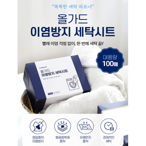 다판다 올가드 이염방지 세탁시트, 100매입, 1개