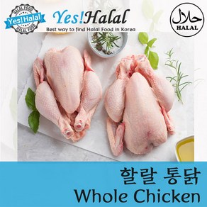 Yes!Global Halal Whole Chicken 할랄 닭고기 통닭, 1개, 900g