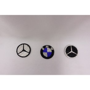 볼마커 자동차 벤츠 BMW 시리즈 크리스탈 핸드메이드, 벤츠검정, 1개