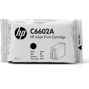 HP Black Reduced Height Oiginal Ink Catidge (C6602A), 1개