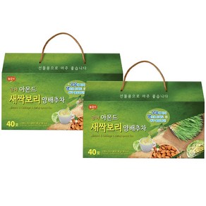 광야식품 아몬드 새싹보리 양배추차, 25g, 40개입, 2개