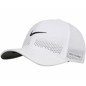 나이키 DRI-FIT ADV RISE STRUCTURED SWOOSHFLEX CAP 헬스 운동 러닝 데일리 캐주얼 통기성 좋은 캡 모자, white, 1개