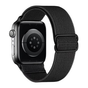 [초경량밀착] 볼라비 애플워치 스트랩 스포츠 루프 밴드 apple watch 전기종 호환 1 2 3 4 5 6 7 8 9 세대 se se2 38mm 40mm 41mm, 블랙