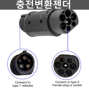 전기차 충전변환젠더 플러그 테슬라 SM3 소켓 휴대용, 1개