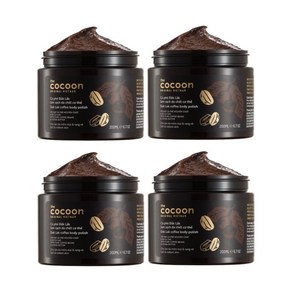 베트남 Cocoon 코쿤 커피 바디 스크럽 묵은 각질 제거 tay da chet body Cocoon, 200ml, 4개