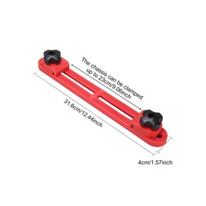 조정 가능한 절단기 베이스 원형 톱 밀링 포지셔닝 클램프 가이드 양방향 리버스 버클 4 6 인치 먼지 절단기용, Red, 1개
