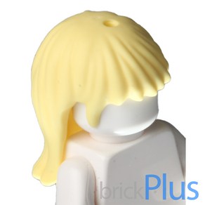 레고 부품 프렌즈 헤어 - 긴 생머리 금발 Bight Light Yellow Minifig Hai Fiends Long Staight 4596240 92255, 1개