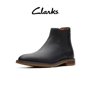 Claks SS24 남성 단색 가죽 부츠 첼시 부츠 사막 부츠