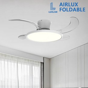 에어룩스 폴더블 실링팬 AIRLUX FOLDABLE 자동접힘 더슬림한 BLDC 저소음 모터 저전력 천장형 선풍기, 50 4엽날개