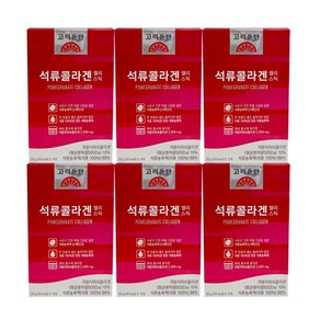 고려은단 석류콜라겐 젤리스틱, 280g, 6개