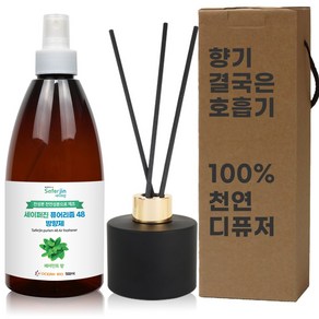 뇌건강 대두레시틴으로 만든 100% 천연디퓨저 21가지 세이퍼진 디퓨저 500ml, 1개, 03. 페퍼민트