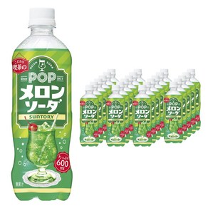 POP팝 산토리 POP 멜론 소다 600ml×24개, 600ml, 24개