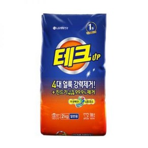 테크 분말세제 일반 리필 2KG, 1개