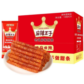 MALA WANGZI 마라왕자 라티아오 라탸아오 중국 쫀드기 술안주 아주 매운맛, 360g, 1개